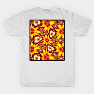 Happy Sun Flower Pattern T-Shirt